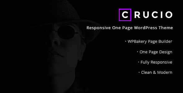 Crucio - 响应式一页 WordPress 主题