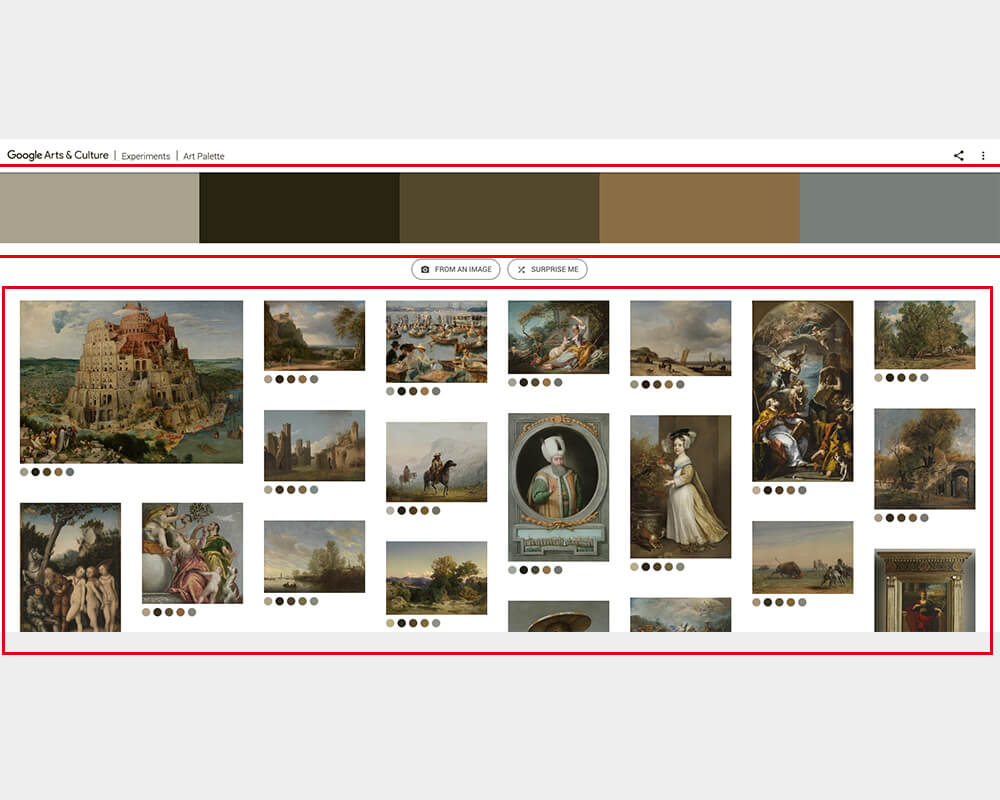 wordpress网站配色工具推荐- Google Art Palette