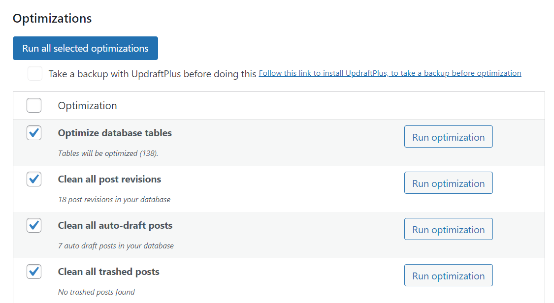 run-optimizations run-optimizations