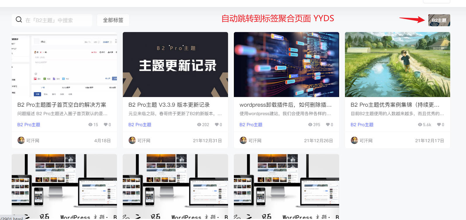 WordPress主题标签自动内链的教程