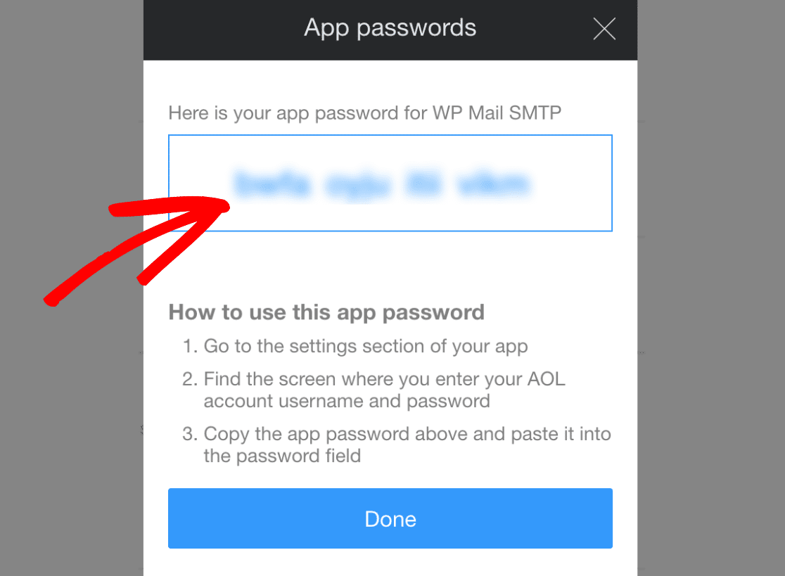 App Password for WP Mail SMTP