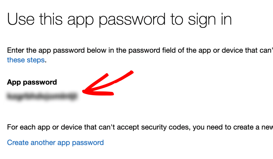 App Password in Microsoft