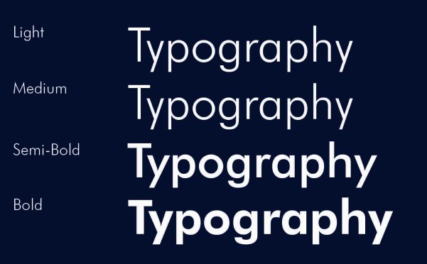 css字重fontWeight对照表