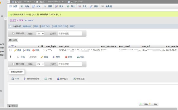 wordpress如何通过mysql的phpadmin管理修改用户密码？