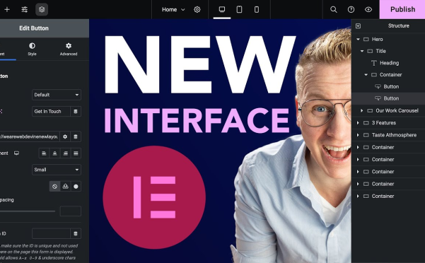 Eleemntor界面UI大升级,新增顶部工具栏功能
