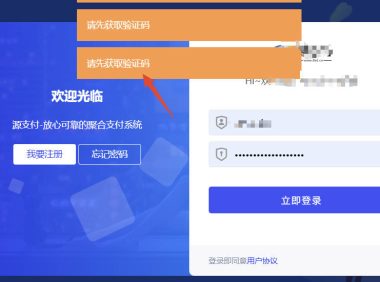 总裁主题登录提示请先获取验证码解决方案
